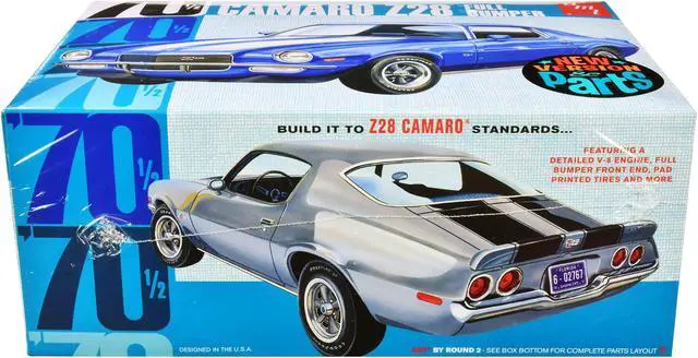 Alt view image 6 of 7 - Skill 2 Model Kit 1970 1/2 Chevrolet Camaro Z28 "Full Bumper" 1/25 Scale Model by AMT