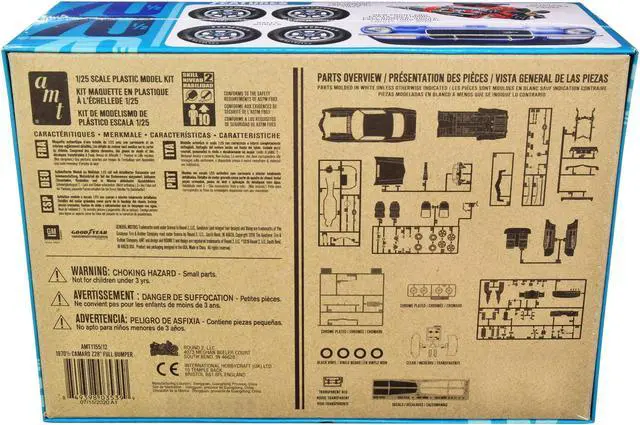 Alt view image 7 of 7 - Skill 2 Model Kit 1970 1/2 Chevrolet Camaro Z28 "Full Bumper" 1/25 Scale Model by AMT