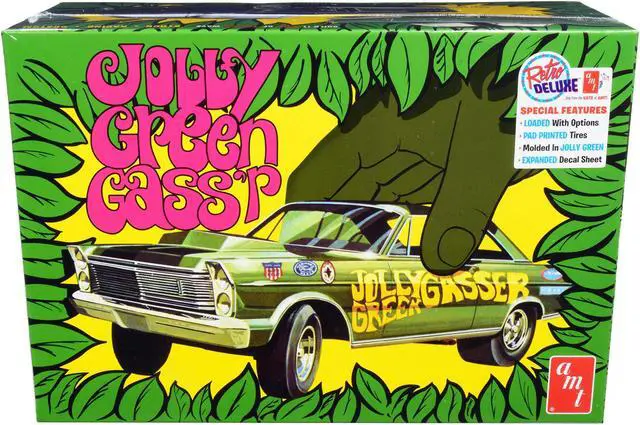 Alt view image 5 of 8 - AMT 1192 1/25 1965 Ford Galaxie Jolly Green Gasser