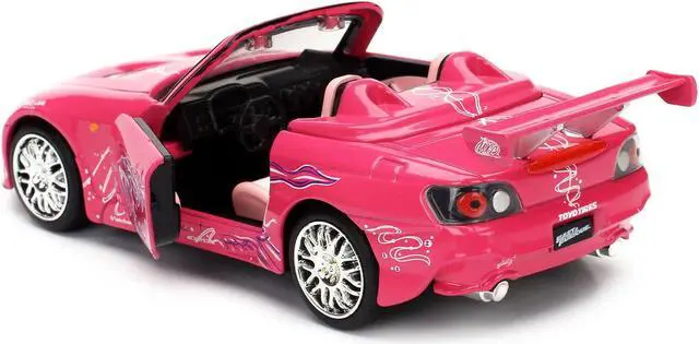 Alt view image 3 of 5 - Suki\'s 2001 Honda S2000 Pink \Fast & Furious\" Movie 1/32 Diecast Model Car by Jada"