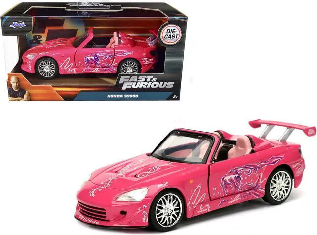 Alt view image 2 of 5 - Suki\'s 2001 Honda S2000 Pink \Fast & Furious\" Movie 1/32 Diecast Model Car by Jada"