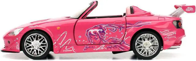 Alt view image 4 of 5 - Suki\'s 2001 Honda S2000 Pink \Fast & Furious\" Movie 1/32 Diecast Model Car by Jada"