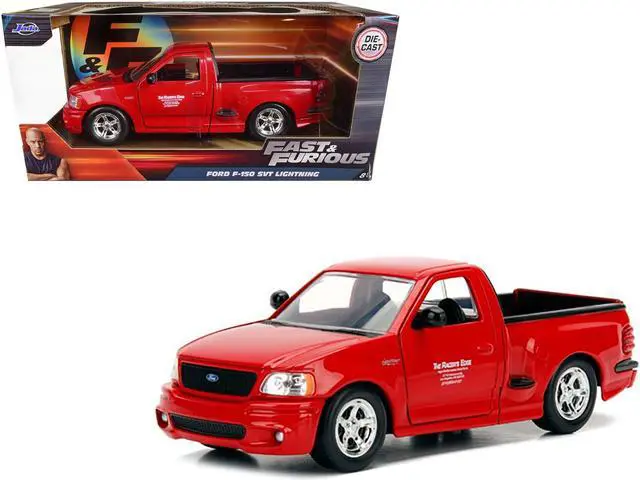 Alt view image 2 of 6 - Brian\'s Ford F-150 SVT Lightning Pickup Truck Red \Fast & Furious\" Movie 1/24 Diecast Model Car by Jada"