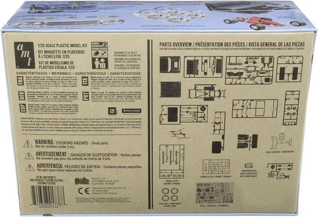Alt view image 9 of 9 - Skill 2 Model Kit 1960 Chevrolet Custom Fleetside Pickup Truck with Go Kart 1/25 Scale Model by AMT
