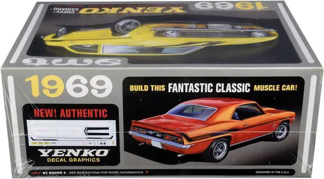 Alt view image 6 of 7 - Skill 2 Model Kit 1969 Chevrolet Camaro Yenko 1/25 Scale Model by AMT