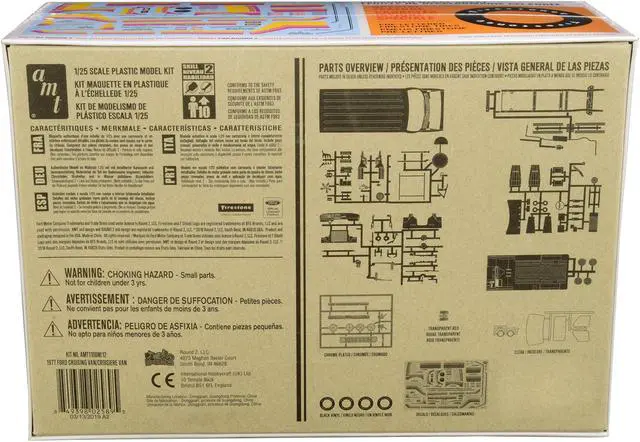 Alt view image 6 of 6 - Skill 2 Model Kit 1977 Ford "Cruising Van" 1/25 Scale Model by AMT