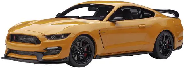 Alt view image 6 of 14 - Ford Mustang Shelby GT-350R Orange Fury Metallic 1/18 Model Car by Autoart