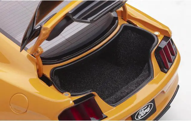 Alt view image 9 of 14 - Ford Mustang Shelby GT-350R Orange Fury Metallic 1/18 Model Car by Autoart