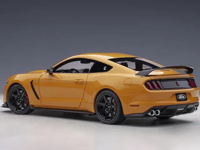 Alt view image 10 of 14 - Ford Mustang Shelby GT-350R Orange Fury Metallic 1/18 Model Car by Autoart