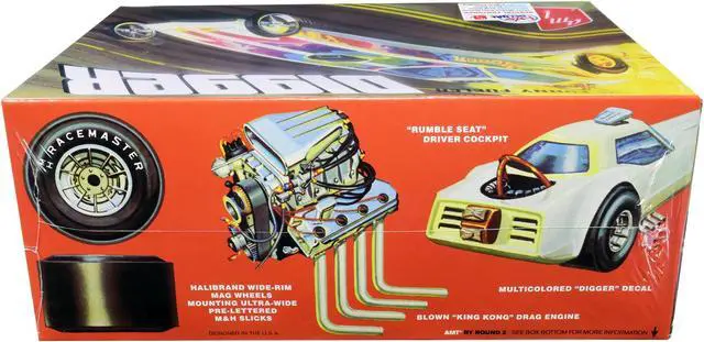 Alt view image 7 of 8 - AMT 1154 1/25 Digger Dragster Fooler Fueler Plastic Model Kit