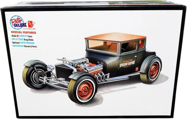 Alt view image 7 of 10 - Skill 2 Model Kit 1925 Ford Model T \Chopped\ Set of 2 pieces 1/25 Scale Model by AMT"""