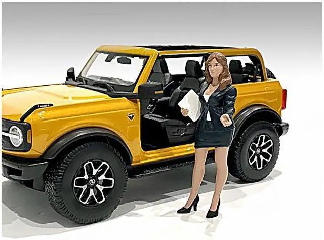 Alt view image 4 of 5 - "The Dealership" Female Salesperson Figurine for 1/24 Scale Models by American Diorama