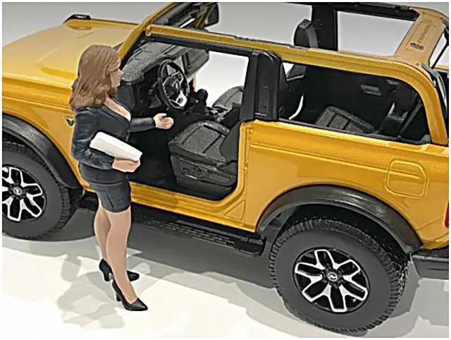 Alt view image 5 of 5 - "The Dealership" Female Salesperson Figurine for 1/24 Scale Models by American Diorama