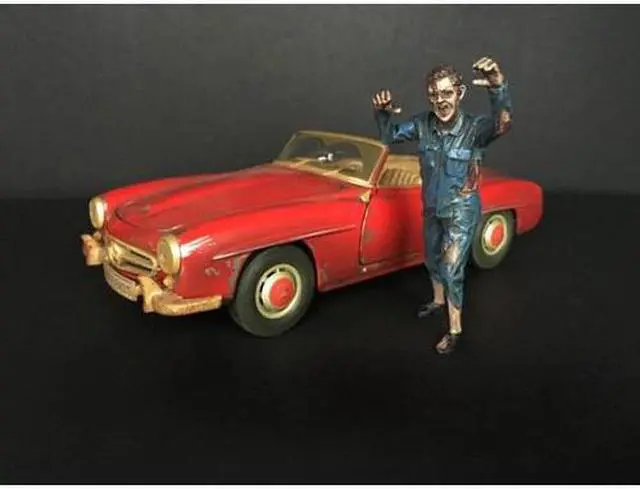 Alt view image 3 of 5 - Zombie Mechanic Figurine II for 1/18 Scale Models by American Diorama