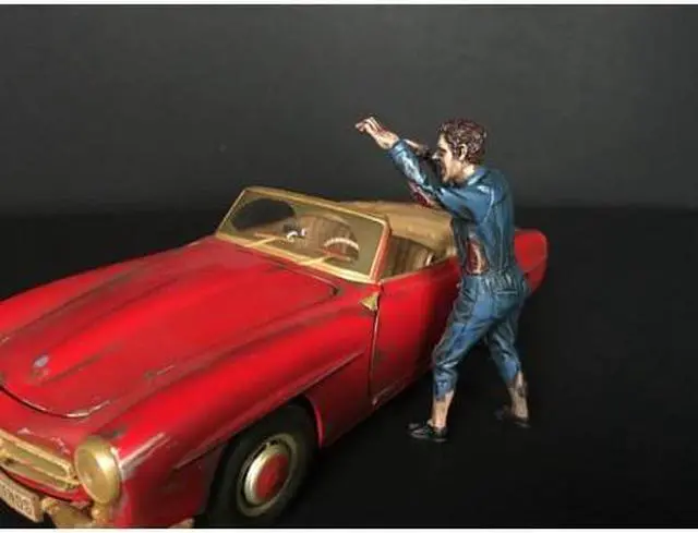 Alt view image 4 of 5 - Zombie Mechanic Figurine II for 1/18 Scale Models by American Diorama