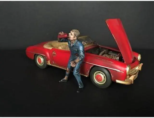 Alt view image 4 of 5 - Zombie Mechanic Figurine III for 1/18 Scale Models by American Diorama