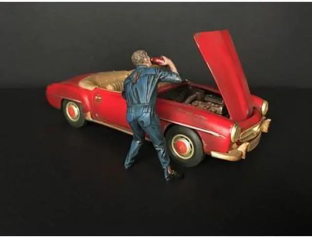 Alt view image 5 of 5 - Zombie Mechanic Figurine III for 1/18 Scale Models by American Diorama