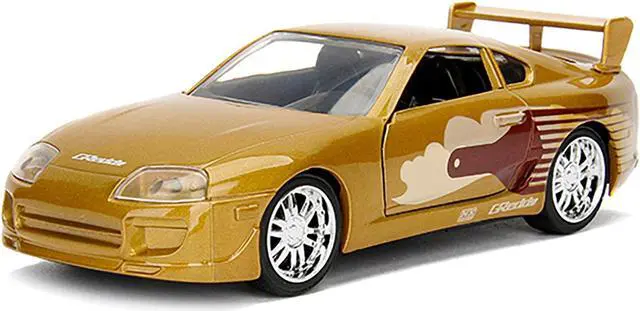 Alt view image 3 of 4 - Slap Jack's Toyota Supra Gold "Fast & Furious" Movie 1/32 Diecast Model Car by Jada