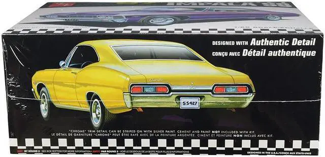 Alt view image 6 of 8 - Skill 2 Model Kit 1967 Chevrolet Impala SS 1/25 Scale Model by AMT