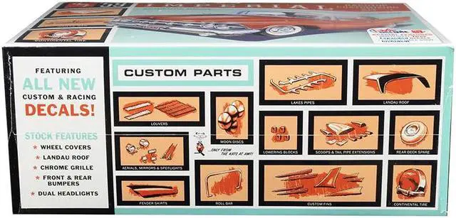 Alt view image 4 of 6 - Skill 2 Model Kit 1959 Chrysler Imperial 3 in 1 Kit 1/25 Scale Model by AMT