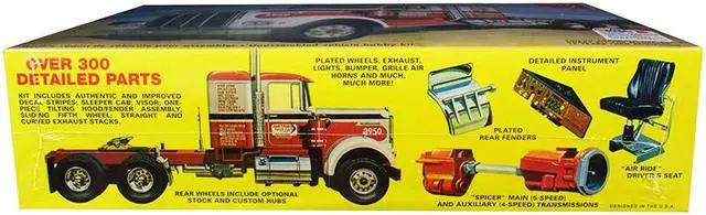 Alt view image 9 of 10 - Kenworth W925 Conventional Semi Truck Model Kit