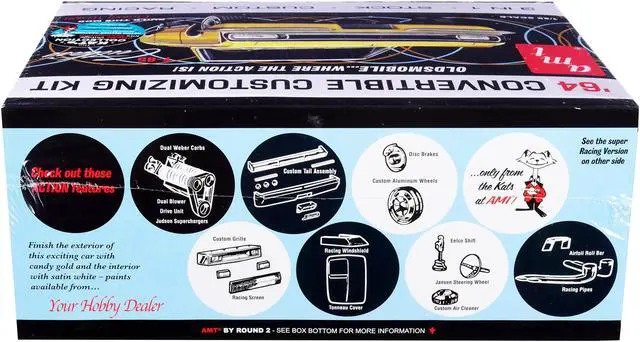 Alt view image 6 of 7 - Skill 2 Model Kit 1964 Oldsmobile Cutlass F-85 Convertible 3-in-1 Kit 1/25 Scale Model by AMT