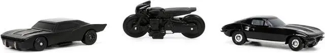 Alt view image 4 of 5 - "The Batman" (2022) Movie 3 piece Set "DC Comics" "Nano Hollywood Rides" Series Diecast Model Cars by Jada