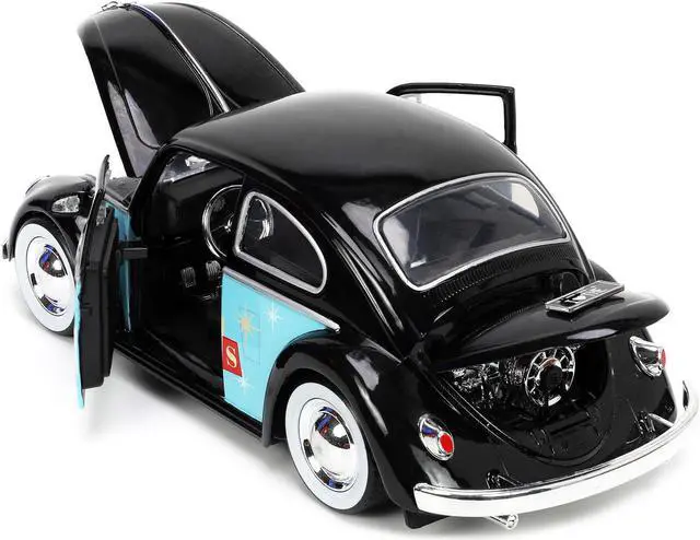 Alt view image 6 of 8 - 1959 Volkswagen Beetle Black with Graphics "I Love the 50's" Series 1/24 Diecast Model Car by Jada