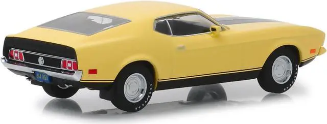Alt view image 3 of 6 - 1973 Ford Mustang Mach 1 Yellow "Eleanor" "Gone in Sixty Seconds" Movie (1974) 1/43 Diecast Model Car by Greenlight