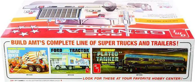 Alt view image 6 of 7 - Skill 3 Model Kit GMC General Truck Tractor 1/25 Scale Model by AMT