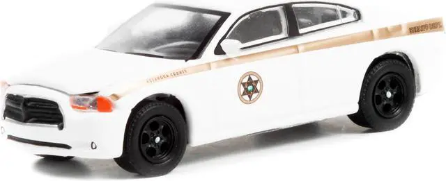Alt view image 4 of 5 - 2011 Dodge Charger Pursuit White "Absaroka County Sheriff's Department" "Hobby Exclusive" 1/64 Diecast Model Car by Greenlight