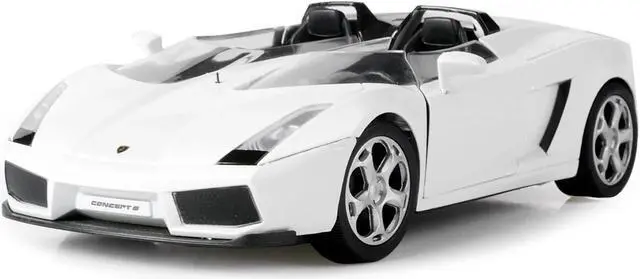Alt view image 5 of 9 - Motormax 73365w Lamborghini Concept S White 1-24 Diecast Car Model