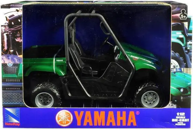 Alt view image 5 of 5 - 2008 Yamaha Rhino 700 F1 4x4 Off Road ATV Green 1/12 Diecast Model by New Ray
