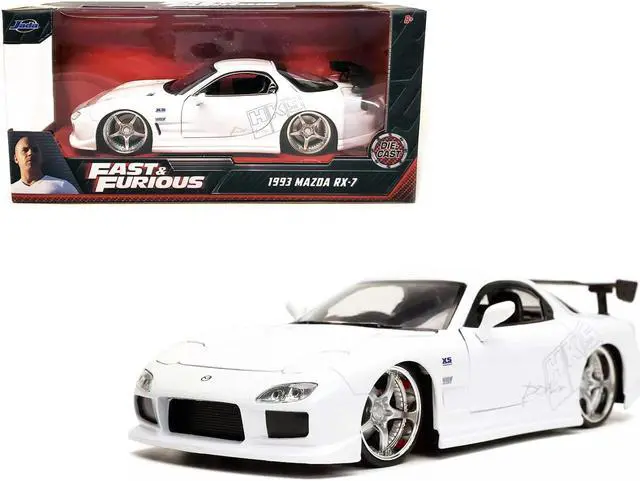 Alt view image 3 of 6 - 1993 Mazda RX-7 "HKS" White "Fast & Furious" Movie 1/24 Diecast Model Car by Jada