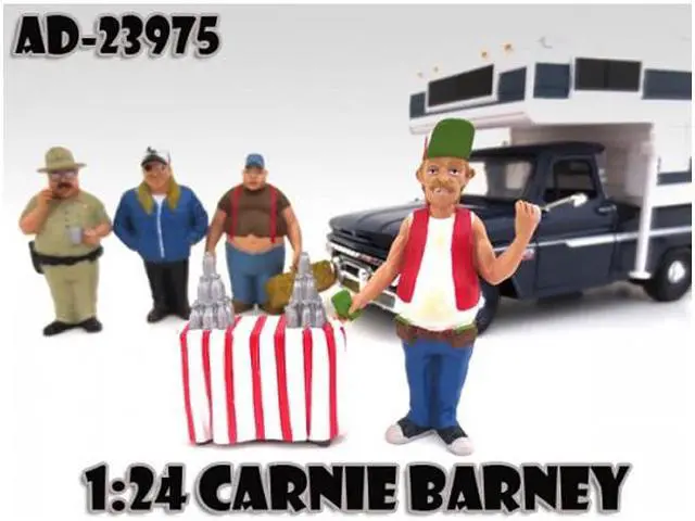 Alt view image 4 of 6 - American Diorama 23975 Carnie Barney Trailer Park Figure for 1-24 Scale Diecast Model Cars