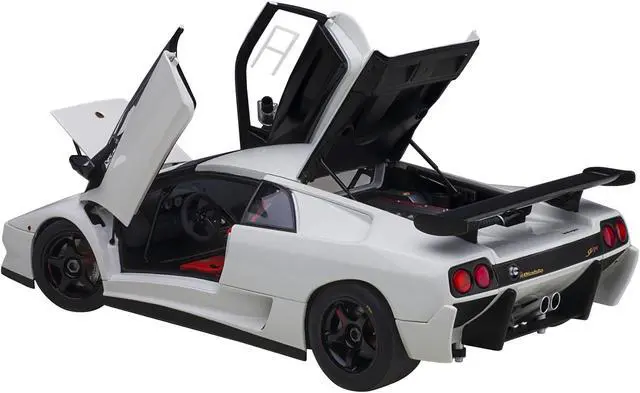 Alt view image 3 of 9 - Lamborghini Diablo SV-R Impact White 1/18 Model Car by Autoart