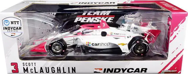 Alt view image 5 of 5 - Dallara IndyCar #3 Scott McLaughlin "CarShop" Team Penske (Road Course Configuration) "NTT IndyCar Series" (2021) 1/18 Diecast Model Car by Greenlight