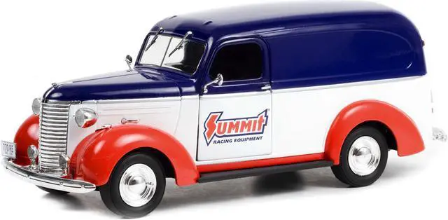 Alt view image 6 of 8 - 1939 Chevrolet Panel Truck "Summit Racing Equipment" "Running on Empty" Series 5 1/24 Diecast Model by Greenlight