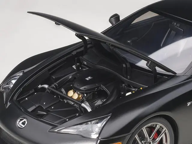 Alt view image 4 of 11 - Lexus LFA Matt Black 1/18 Model Car by Autoart