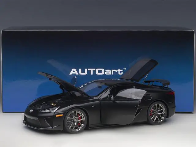 Alt view image 7 of 11 - Lexus LFA Matt Black 1/18 Model Car by Autoart