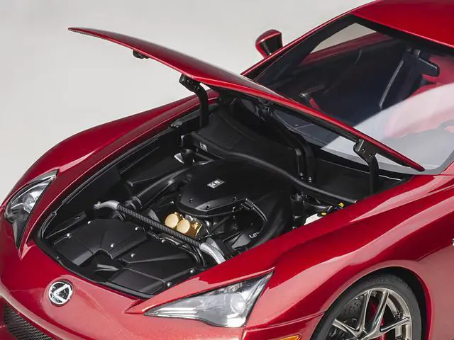 Alt view image 4 of 11 - Lexus LFA Pearl Red Metallic 1/18 Model Car by Autoart