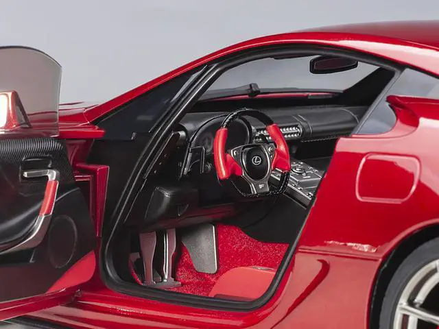 Alt view image 5 of 11 - Lexus LFA Pearl Red Metallic 1/18 Model Car by Autoart