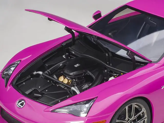 Alt view image 4 of 11 - Lexus LFA Passionate Pink 1/18 Model Car by Autoart