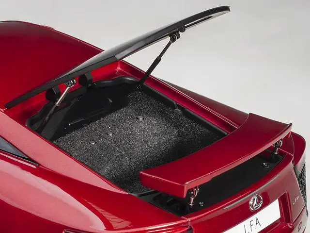 Alt view image 6 of 11 - Lexus LFA Pearl Red Metallic 1/18 Model Car by Autoart