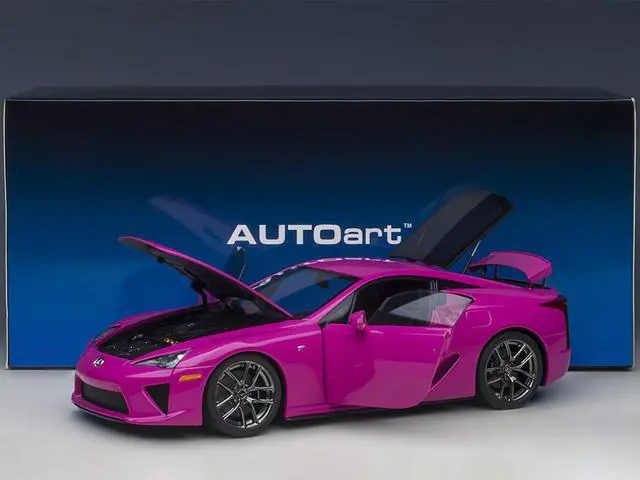 Alt view image 7 of 11 - Lexus LFA Passionate Pink 1/18 Model Car by Autoart