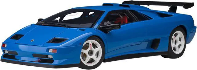 Alt view image 2 of 9 - Lamborghini Diablo SV-R Blu Le Mans Blue 1/18 Model Car by Autoart