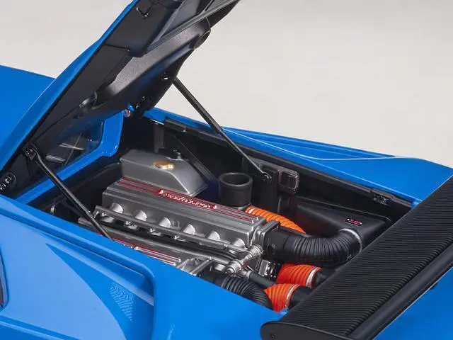 Alt view image 6 of 9 - Lamborghini Diablo SV-R Blu Le Mans Blue 1/18 Model Car by Autoart