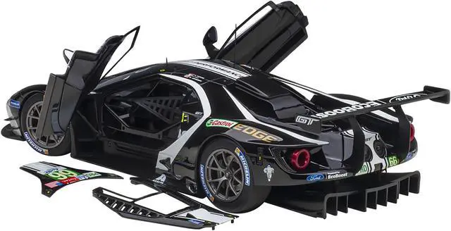 Alt view image 8 of 15 - Ford GT #66 Stefan Mucke - Olivier Pla - Billy Johnson 24H of Le Mans (2019) 1/18 Model Car by Autoart