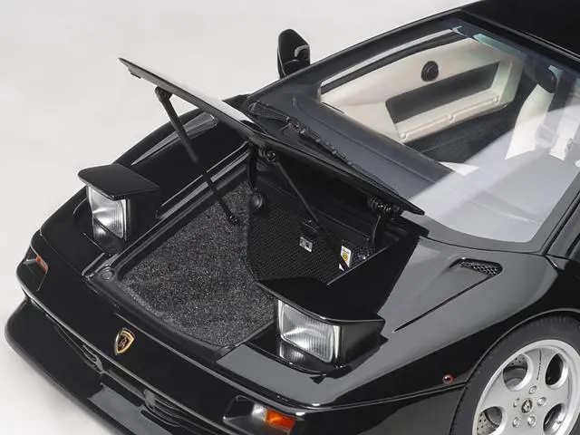 Alt view image 7 of 13 - Lamborghini Diablo SE30 Deep Black Metallic 1/18 Model Car by Autoart