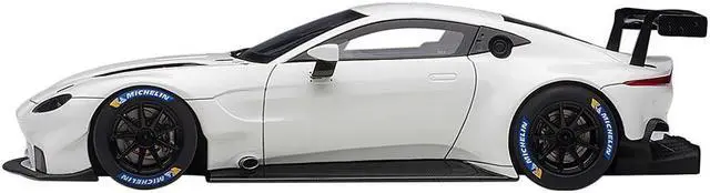 Alt view image 6 of 10 - 2018 Aston Martin Vantage GTE Le Mans PRO White with Carbon Accents 1/18 Model Car by Autoart